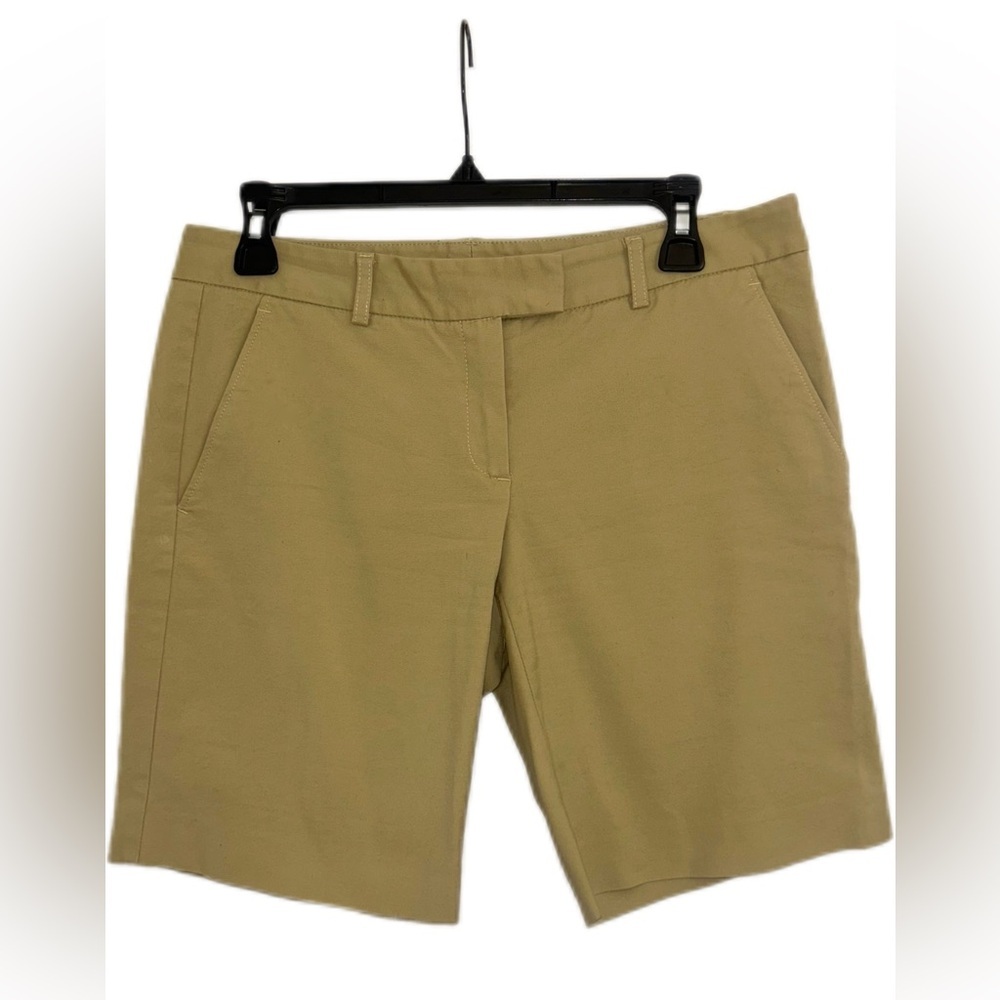 Theory Khaki Palmer‎ Tailored Shorts Size 8